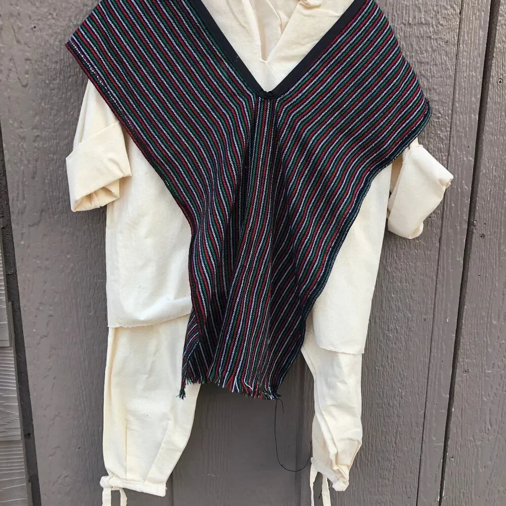 children's Mexican peasant or indito boys size medium 7-9